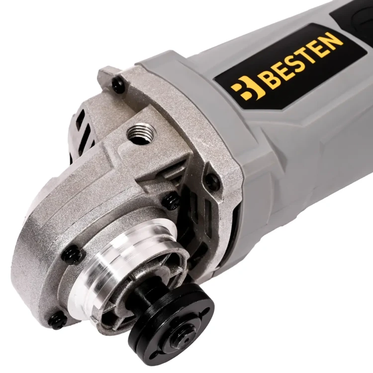 Úhlová bruska 230 mm, 2400 W, Soft Start, 6 500 ot./min, otočná rukojeť, sada s příslušenstvím BESTEN BE-2930