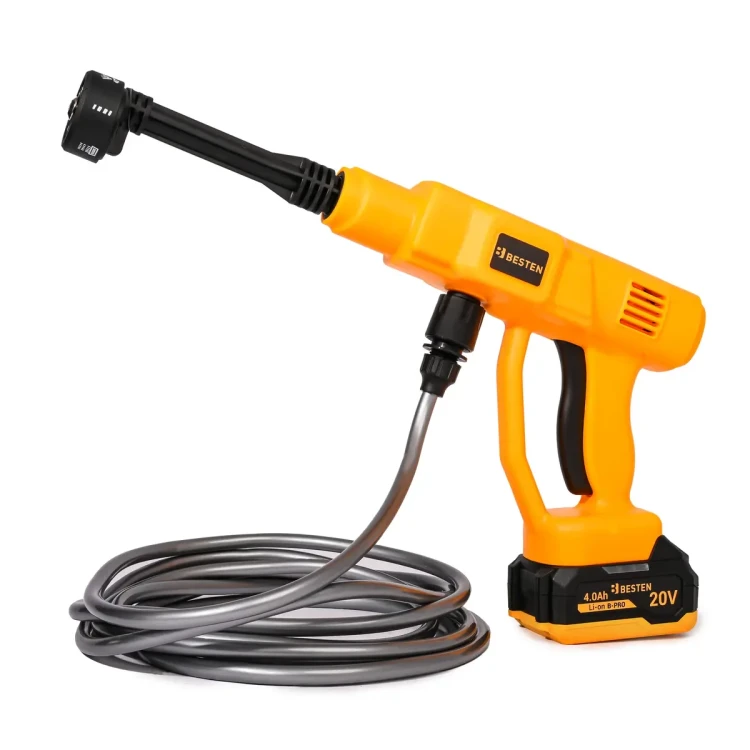 Aku tlaková myčka 20 V, 20 bar, 2× akumulátor, tryska 6v1 B-PRO BESTEN BE-2896