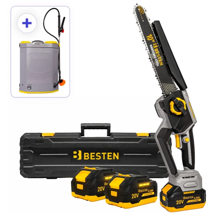 Zestaw Piła Akumulatorowa 10cali Be-2916 + Opryskiwacz Akumulatorowy Besten.webp