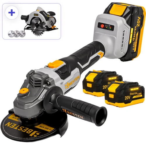 Zestaw Szlifierka Kątowa Akumulatorowa Besten Be0002851 + Pila_Tarczowa_Besten_Be0002858.webp