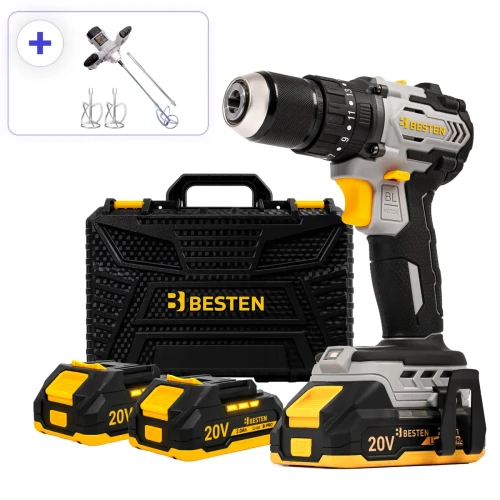 Zestaw Wkrętarka 20v 75nn Be0002885  + Mieszadlo_Besten_Be0002854.webp